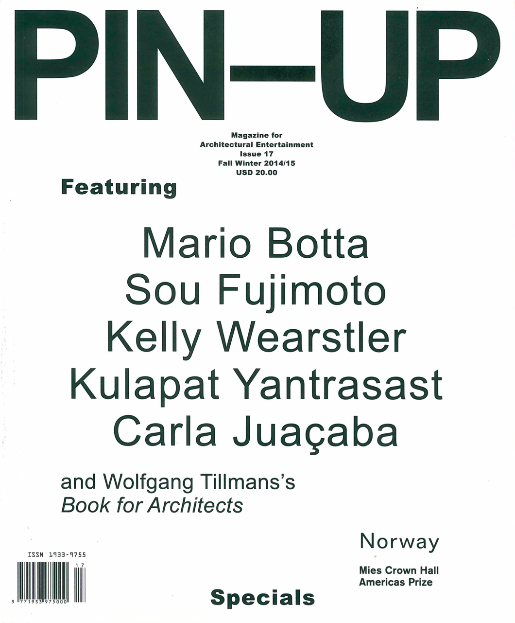 PIN–UP MAGAZINE: ISSUE 17 (Special All Text Cover)